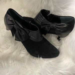 White House Black Market suede and leather booties